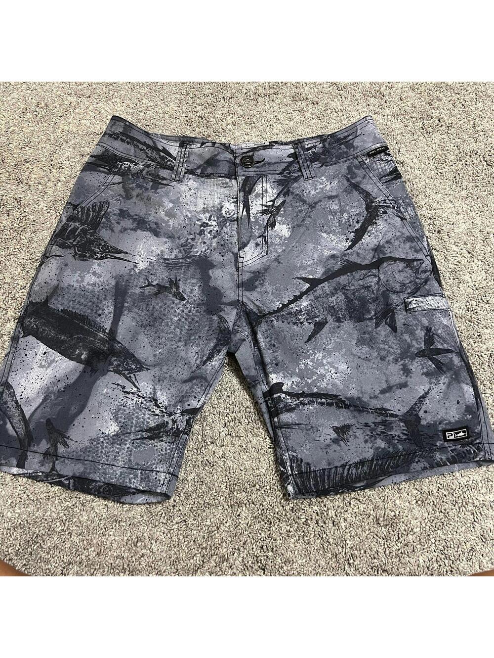 Pelagic Performance Madeira Cargo Shorts size 30